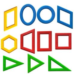 شابلون اشکال هندسی جعبه ای رسام