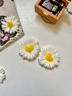 شمع بابونه قلبی